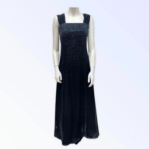 JUMP‎ Apparel Vintage Navy Sparkle Formal Dress